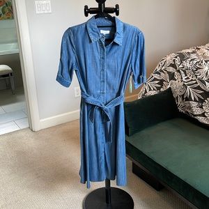 Calvin Klein size 6 chambray dress